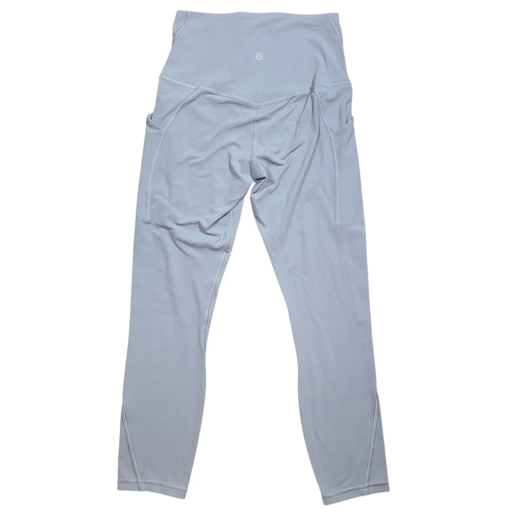 Lululemon Gray High Rise Yoga Leggings Size 4 Soft Stretch Activewear